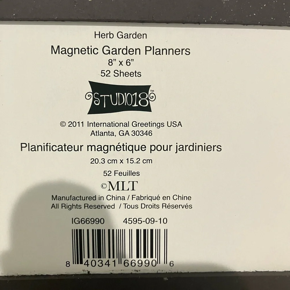 Studio18 magnetic garden planner 8x6